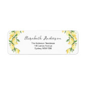 Lemon Return-adreslabel Etiket (Voorkant)