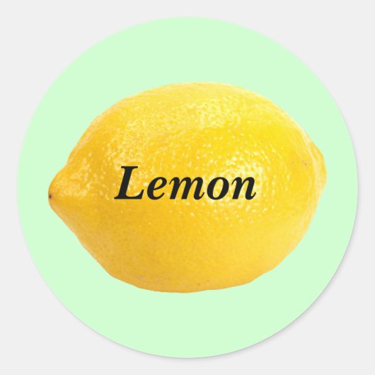 Lemon Ronde Sticker (Voorkant)