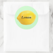 Lemon Ronde Sticker (Tas)