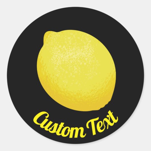 Lemon Ronde Sticker (Voorkant)