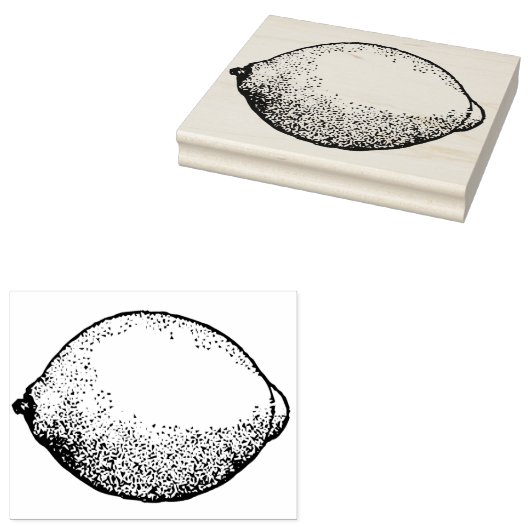 Lemon Rubberstempel (Gestempeld)