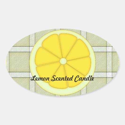 Lemon Scented Candle Sticker (Voorkant)