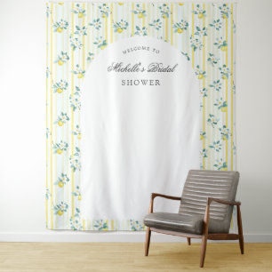 Lemon Shabby Chic Vintage Bruiloftsfeest Wandkleed