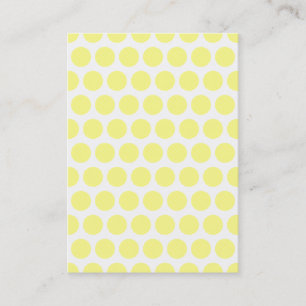 Lemon Sherbet Polka Dots Visitekaartje