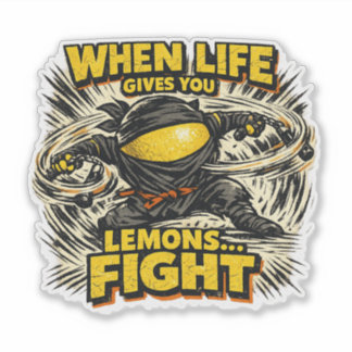 Lemon Shinobi – ALS HET LEVEN JE CITROENEN GEEFT V Sticker