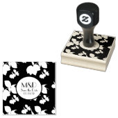 Lemon Silohuette Save the Date Wedding Initiaal Rubberstempel (Gestempeld)