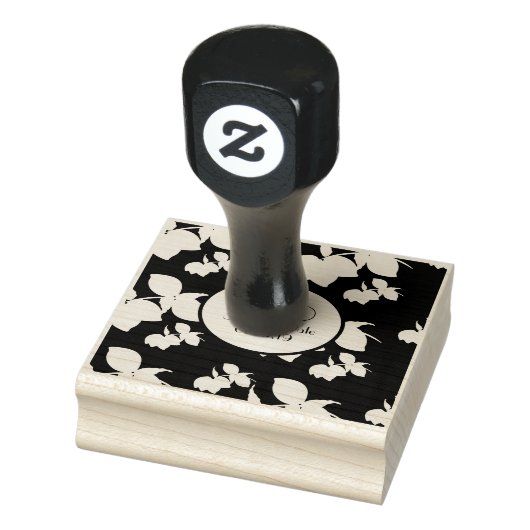 Lemon Silohuette Save the Date Wedding Initiaal Rubberstempel (Stempel)