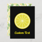 Lemon Slice Briefkaart (Voorkant / Achterkant)