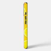 Lemon slice bright yellow name iphone case (Achterkant / Links)