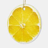 Lemon Slice Dble-sided Ornament (Links)