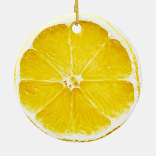 Lemon Slice Dble-sided Ornament (Achterkant)