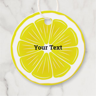 Lemon Slice Design Favor Kaart Favor Tags Bedankjes Labels