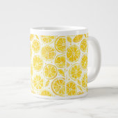 Lemon Slice Full Pattern Bright Yellow Kitchen Mug Extra Grote Beker (Voorkant rechts)