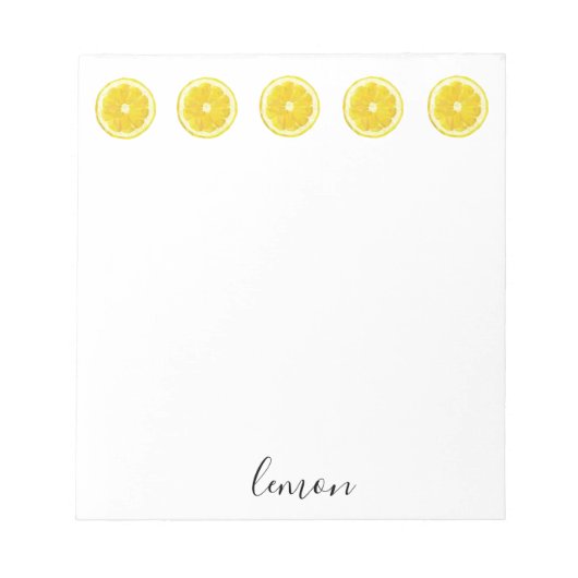 Lemon Slice Geometric Design Notitieblok (Voorkant)