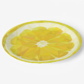 Lemon Slice Geometric Design Papieren Bordje (Gekanteld)