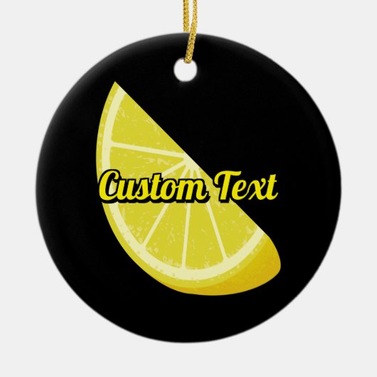 Lemon Slice Keramisch Ornament (Voorkant)
