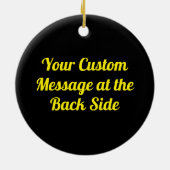 Lemon Slice Keramisch Ornament (Achterkant)