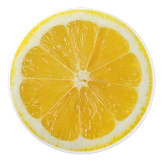 Lemon Slice Keramische Knop (Voorkant)