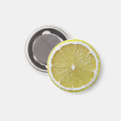 Lemon slice novelty kitchen fridge magnet (Recto/Verso)