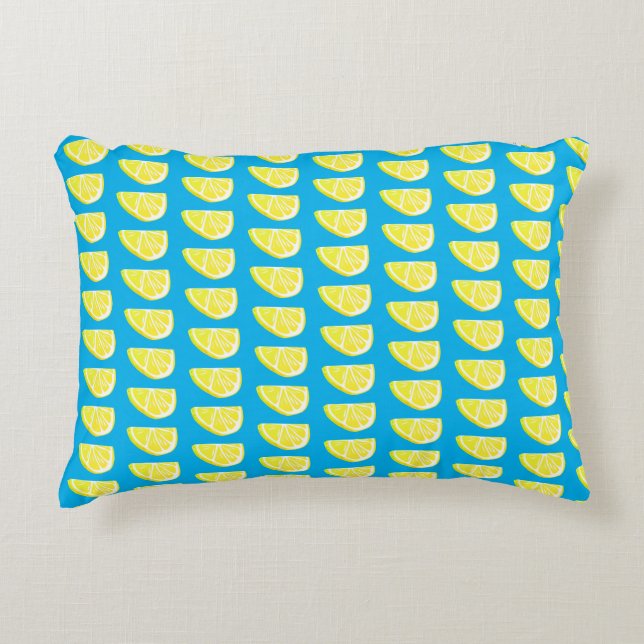 Lemon Slice Pattern Accent Kussen (Voorkant)