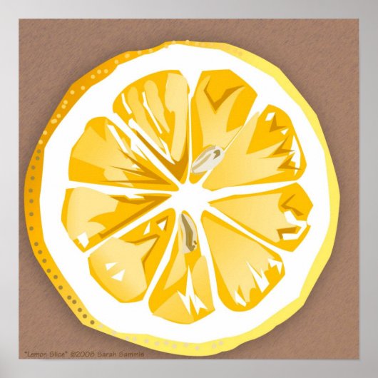 Lemon Slice-Poster Poster (Voorkant)