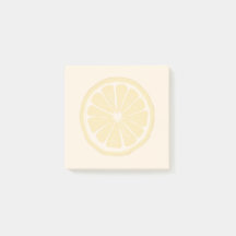 Lemon Slice Print Sticky Notes