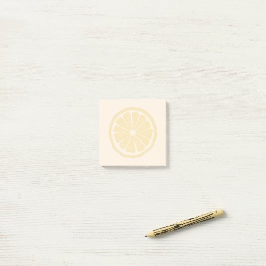 Lemon Slice Print Sticky Notes (Op bureau)