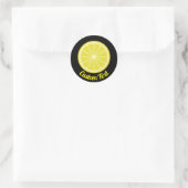 Lemon Slice Ronde Sticker (Tas)