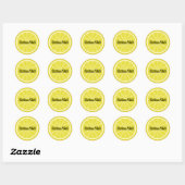 Lemon Slice Ronde Sticker (Vel)