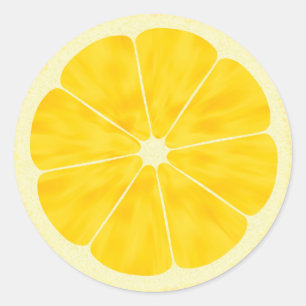 Lemon Slice Ronde Sticker