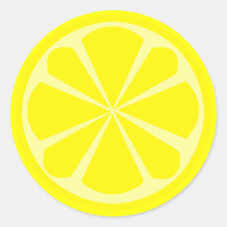 Lemon Slice-Sticker Ronde Sticker