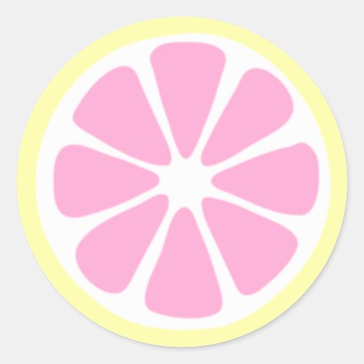 Lemon Slice-Sticker Ronde Sticker (Voorkant)