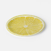 Lemon Slice Summer Party Paper Borden Papieren Bordje (Gekanteld)