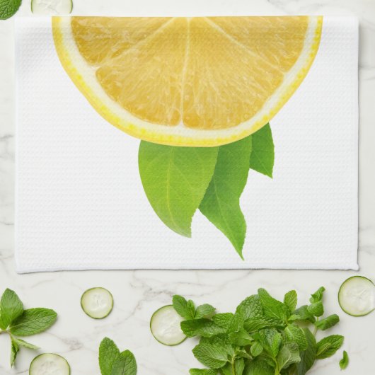 Lemon slice theedoek (Gevouwen)