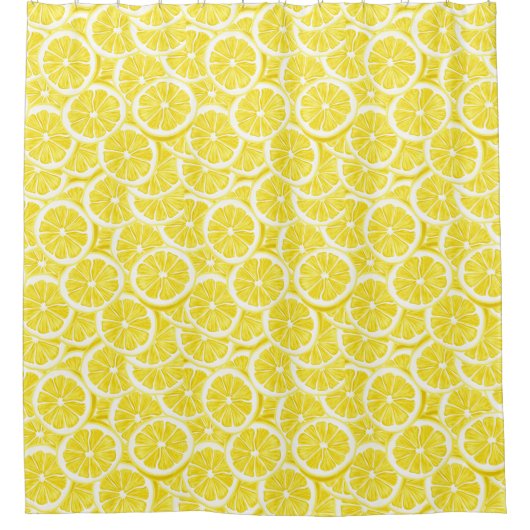 Lemon Slices Design Shower Curtain Douchegordijn (Voorkant)