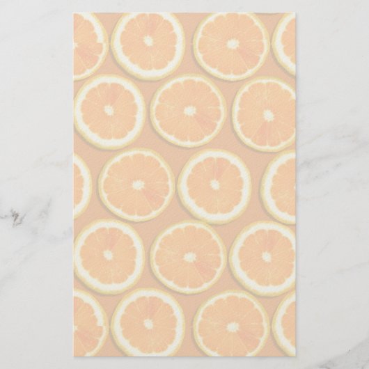 Lemon Slices Pattern Briefpapier (Voorkant)