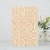 Lemon Slices Pattern Briefpapier (Staand voorkant)