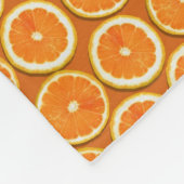 Lemon Slices Pattern Fleece Deken (Hoek)