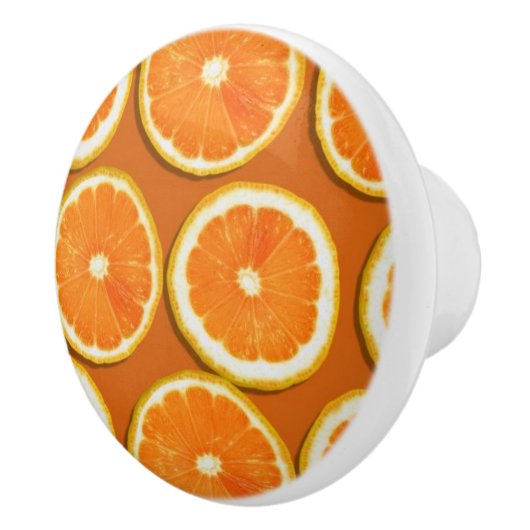 Lemon Slices Pattern Keramische Knop (Rechts)