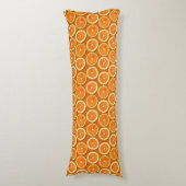 Lemon Slices Pattern Lichaamskussen (Voorkant Verticaal)