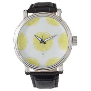 Lemon snijdt patroonontwerp af horloge