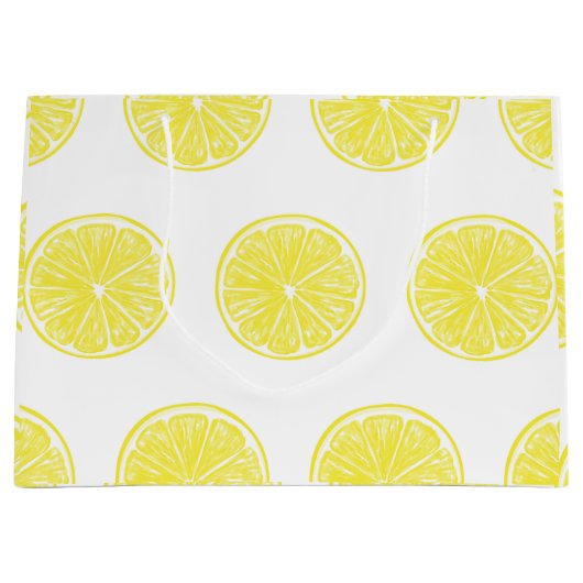Lemon snijdt patroonontwerp af large cadeautasje