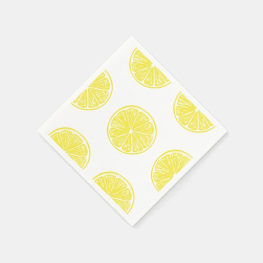 Lemon snijdt patroonontwerp af servetten (Hoek)