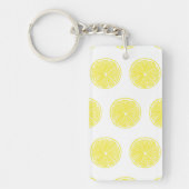 Lemon snijdt patroonontwerp af sleutelhanger (Voorkant)