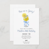 Lemon Spritz verjaardagsuitnodiging Bedankkaart (Voorkant / Achterkant)