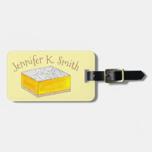 Lemon Square Bar Pastry Dessert Bake Sale Bakery Bagagelabel