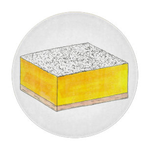 Lemon Square Bar Pastry Dessert Bake Sale Yellow Snijplank