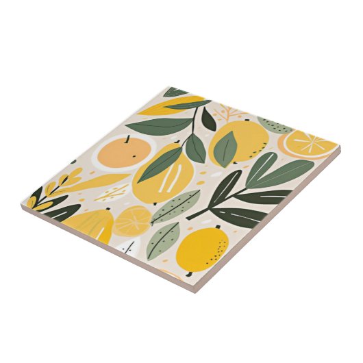 Lemon Square Tegeltje (Zijkant)