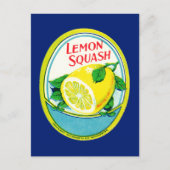 Lemon Squash Label Briefkaart (Voorkant)