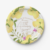 Lemon Squeeze Anniversary White Papieren Bordje (Voorkant)